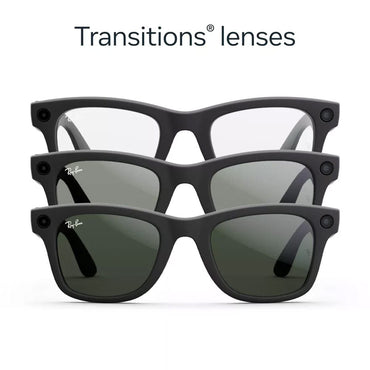 Ray-Ban Meta Wayfarer Transitions - Matte Black